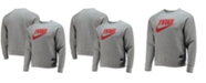 Nike Men's Heathered Gray Liverpool Heritage Raglan Pullover Sweatshirt